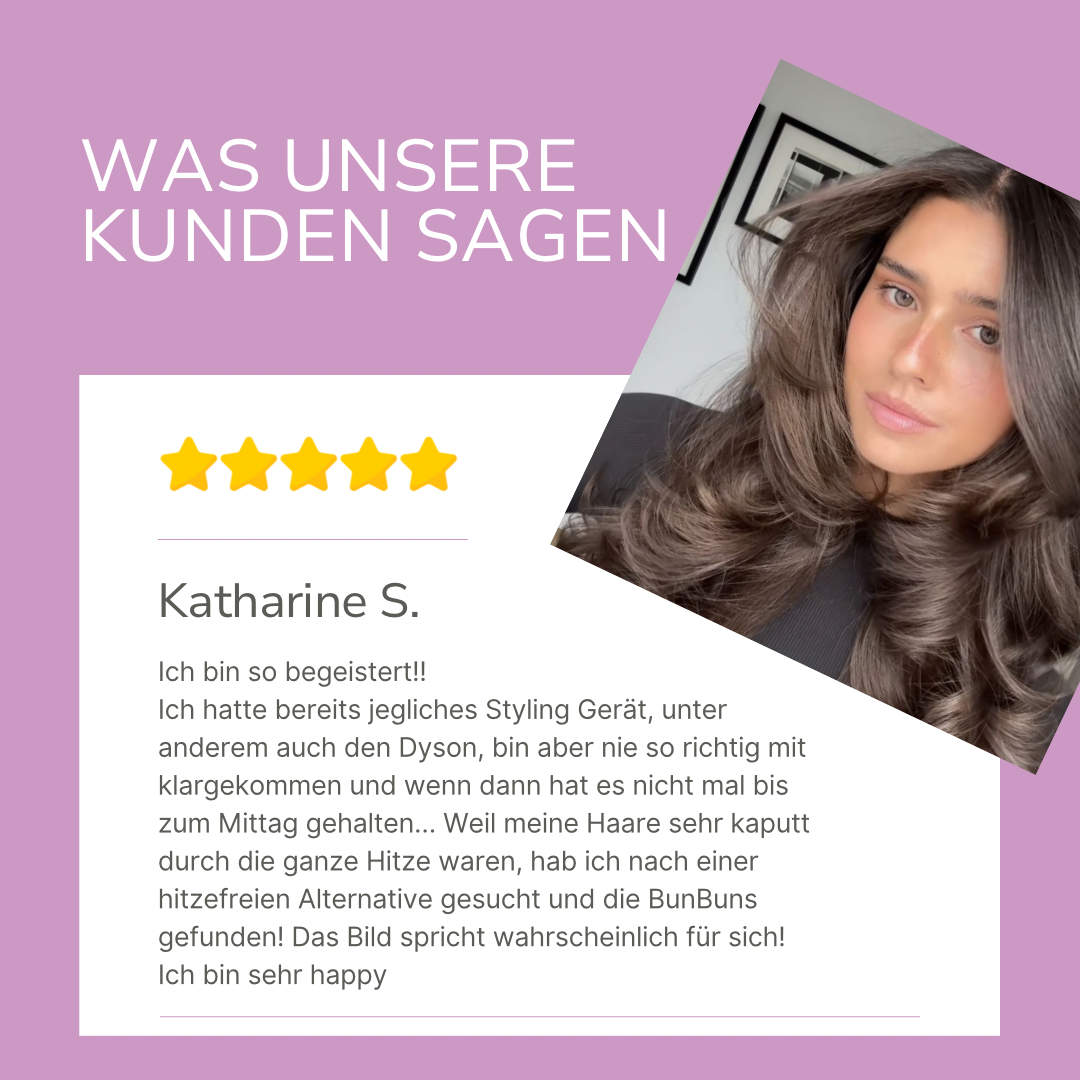 (1+1 Gratis) Ylvis BunBun Krøllejern - Varmefri, Plejende og Perfekt til Salon-Look derhjemme!
