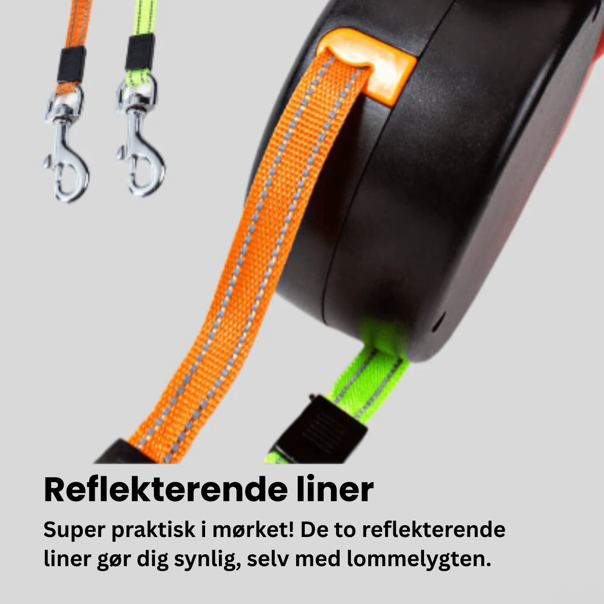 DuoLeash™ – 2-i-1 Lyseline til Hunde