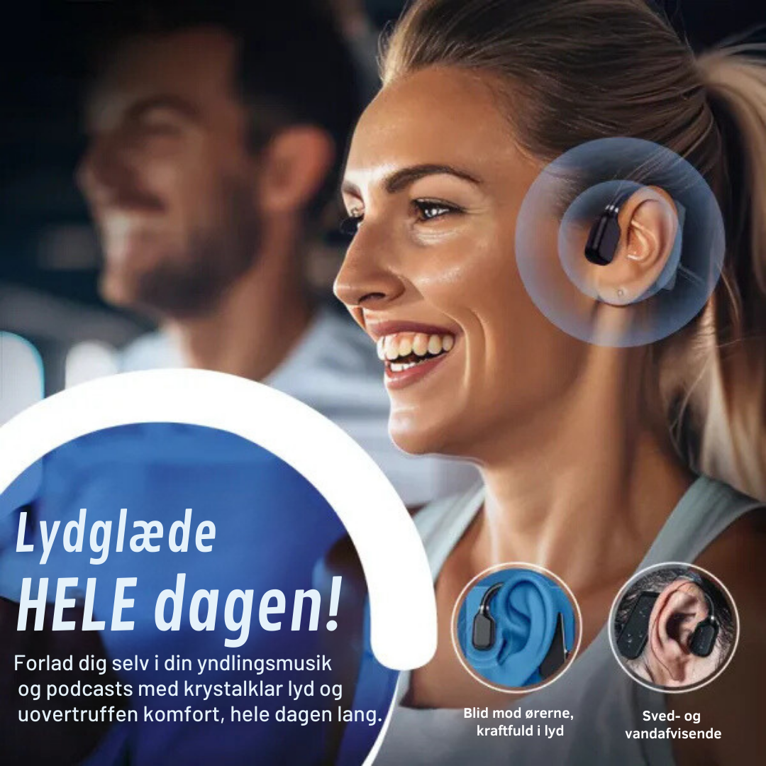 SoundWave | Knogelede høretelefoner| Perfekt til sport og fritidstøj