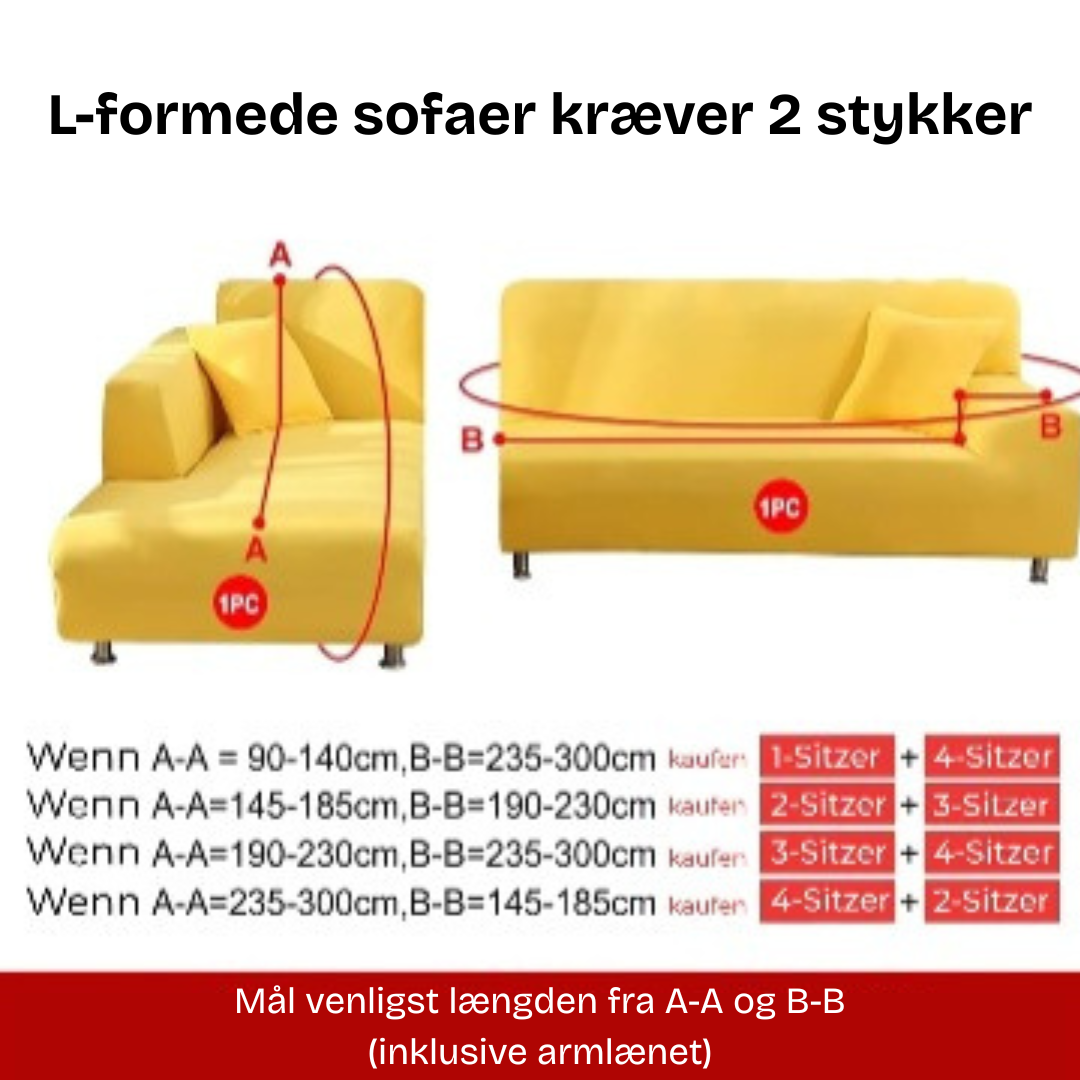 SofaGuard™ | Elastisk Fløjlssofaovertræk, der Sparer Dig Penge