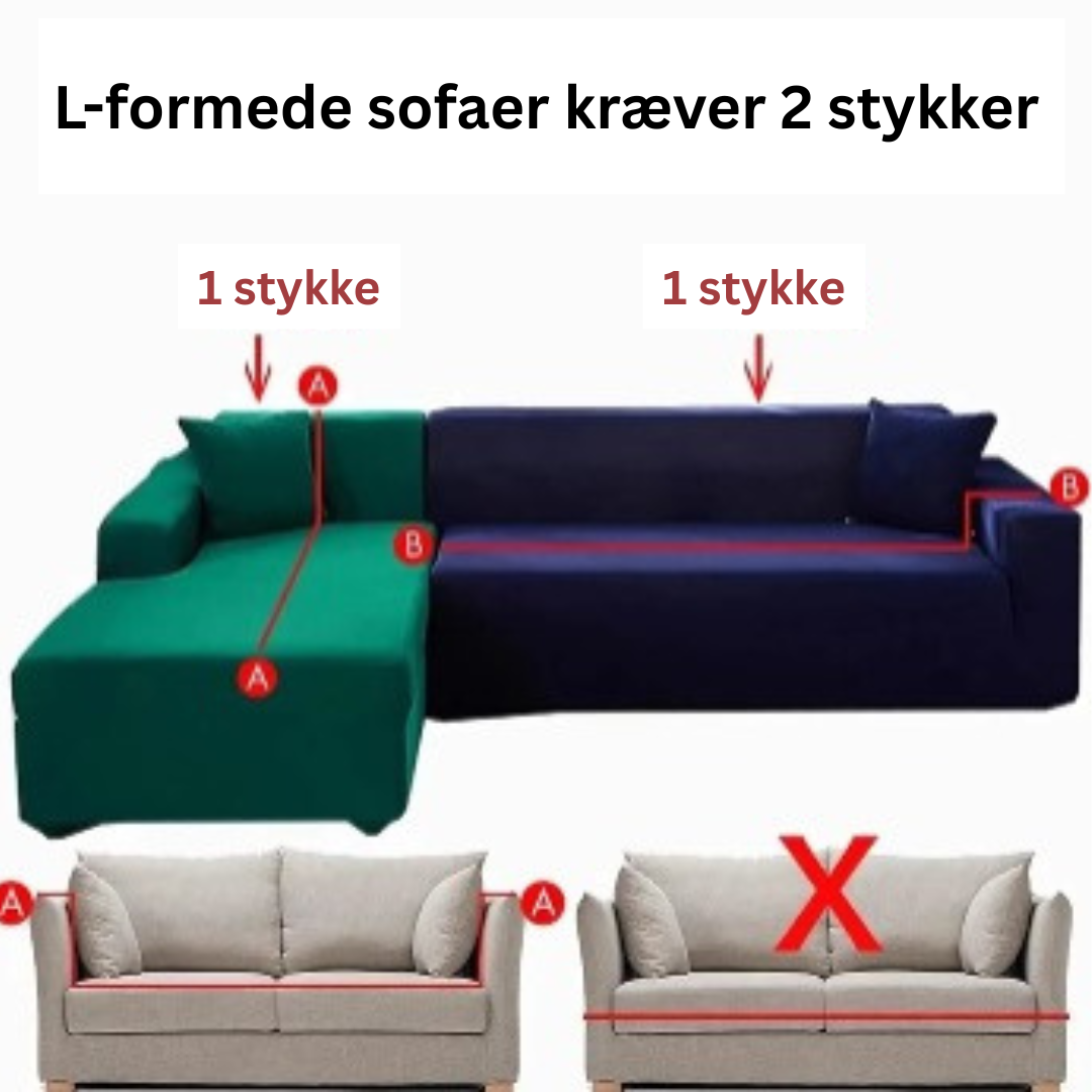SofaGuard™ | Elastisk Fløjlssofaovertræk, der Sparer Dig Penge