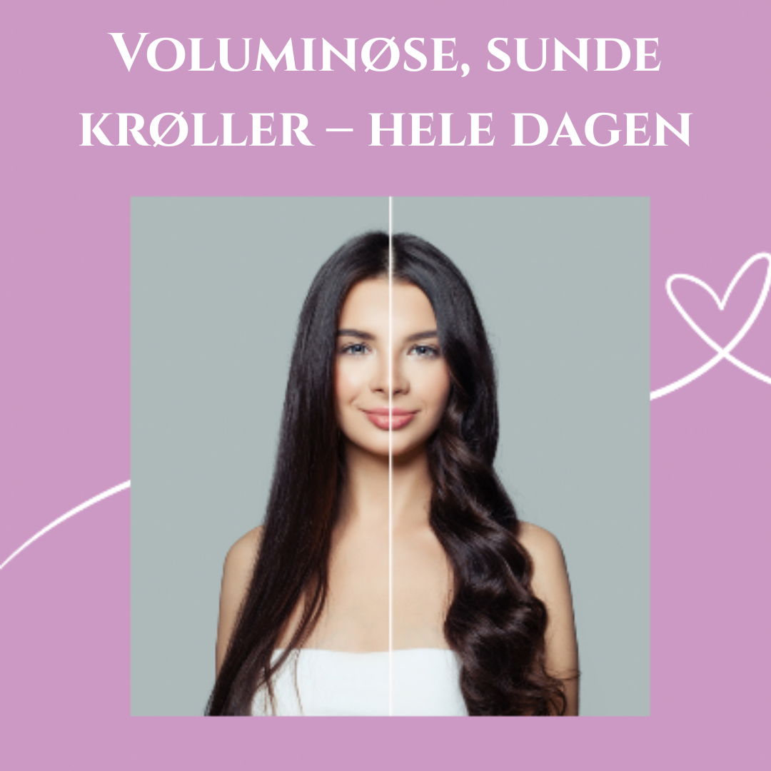 (1+1 Gratis) Ylvis BunBun Krøllejern - Varmefri, Plejende og Perfekt til Salon-Look derhjemme!