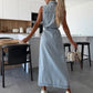 Louisa | Maxi Denim Kjole