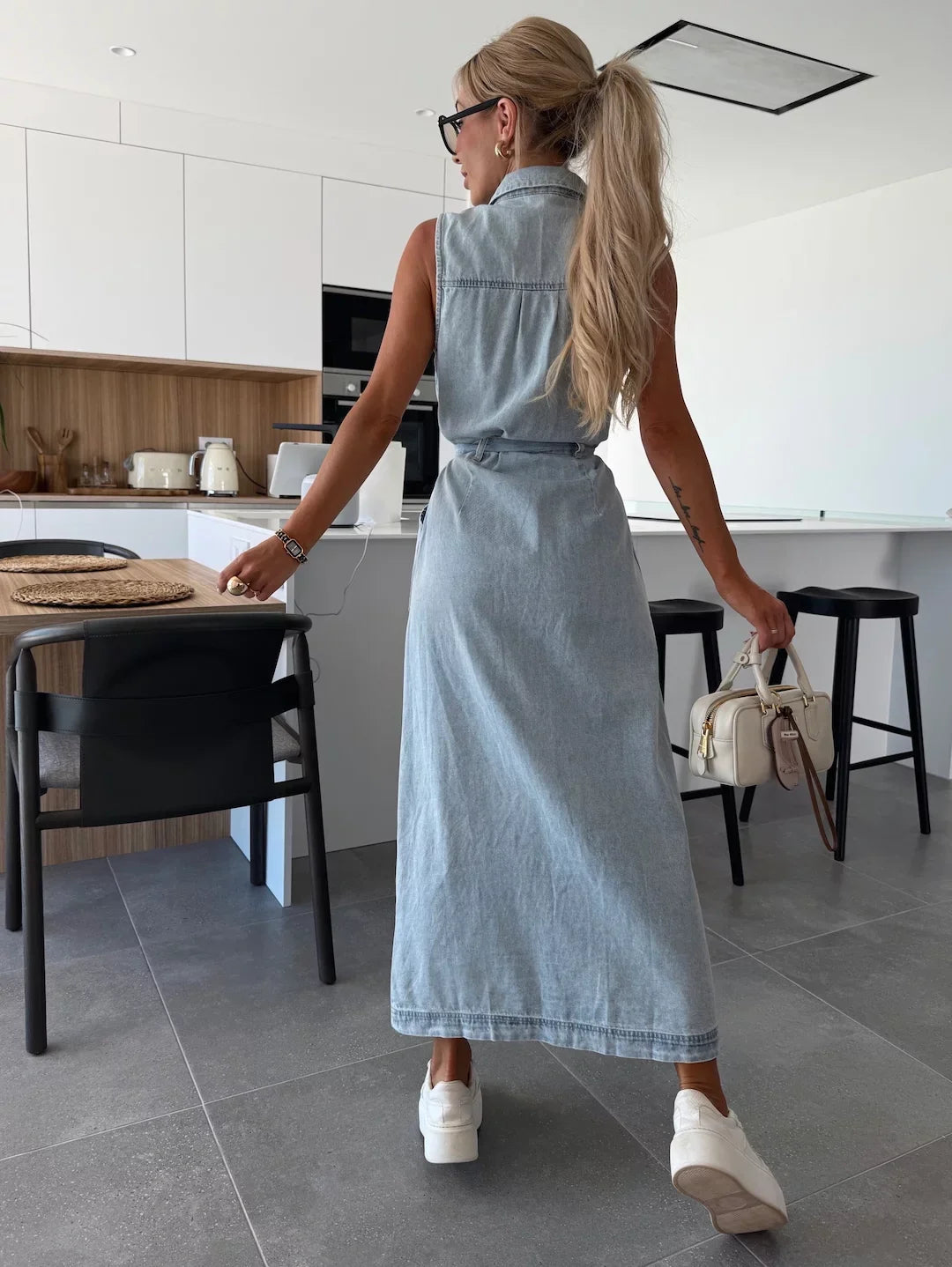 Louisa | Maxi Denim Kjole