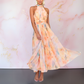 Naomi™ | Elegant Figursyet Kjole med Akvarelprint