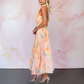 Naomi™ | Elegant Figursyet Kjole med Akvarelprint