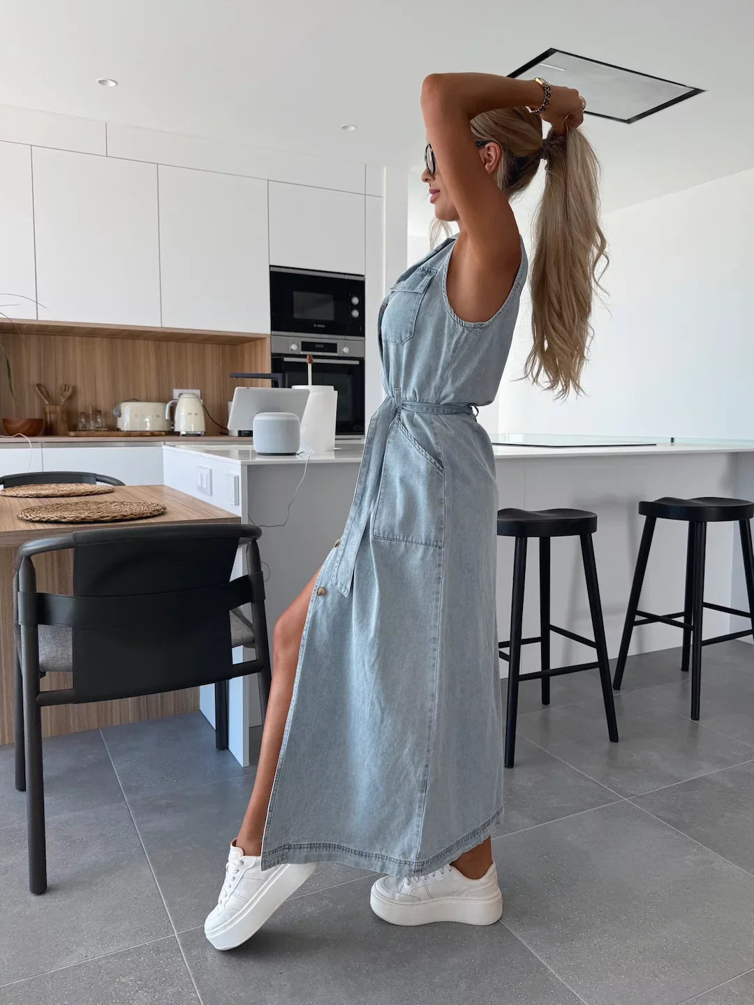 Louisa | Maxi Denim Kjole
