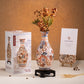 PieceRelax | Puzzle Vase - Immerse yourself in the beauty of fall. This stunning puzzle vase captures the essence of autumn with its intricate floral details and warm, earthy hues. A unique, handcrafted decoration that brings seasonal charm to your home. With PieceRelax, you’ll always get there.