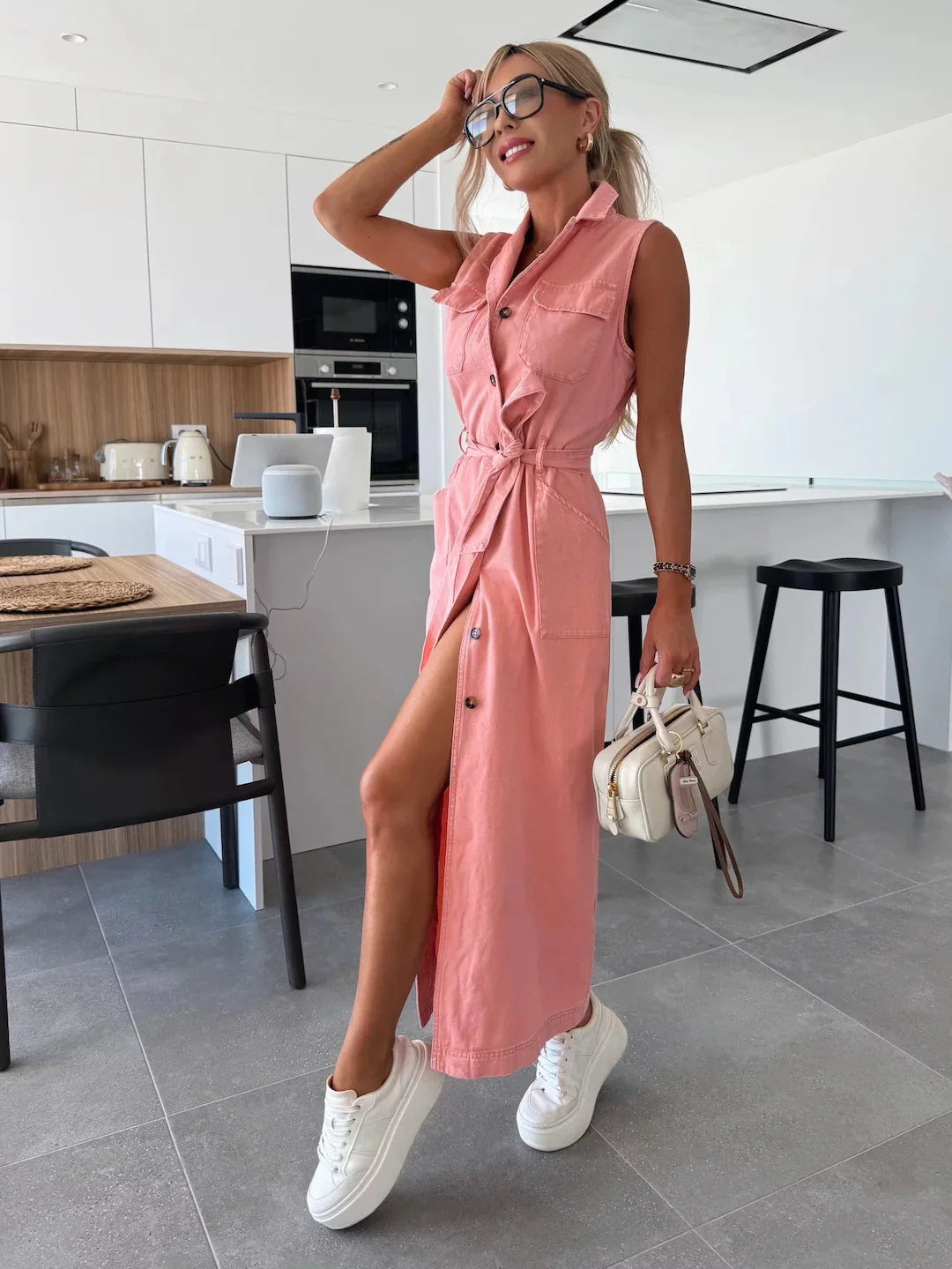 Louisa | Maxi Denim Kjole