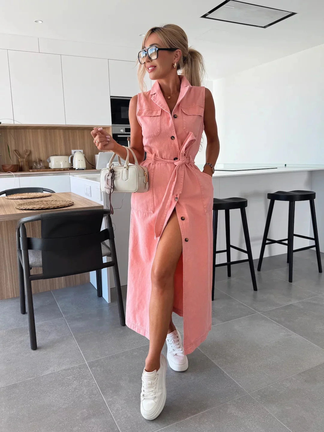 Louisa | Maxi Denim Kjole